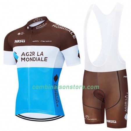 Combinaison Cycliste + Cuissard à Bretelles 2020 AG2R La Mondiale N001